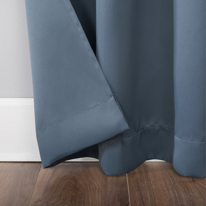 Wayfair Basics Blackout Grommet Curtain Panel Wayfair Basics® Curtain Color: Denim Blue Size per Panel: 40" W x 84" L