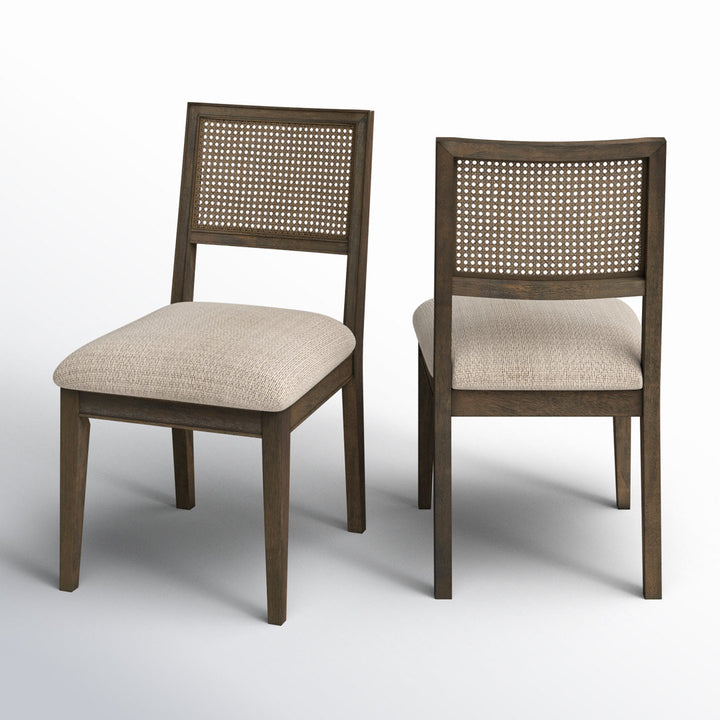 Centennial Cane Back Dining Side Chair (Set of 2) Kelly Clarkson Home Color: Brown