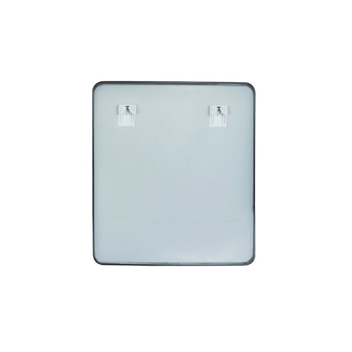 Markhai Modern Accent Mirror Orren Ellis Size: 36'' x 32'' Finish: Brushed Black