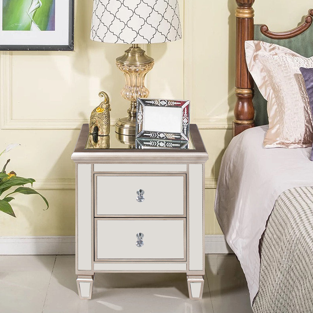 Laurine 2 Drawer Nightstand Everly Quinn