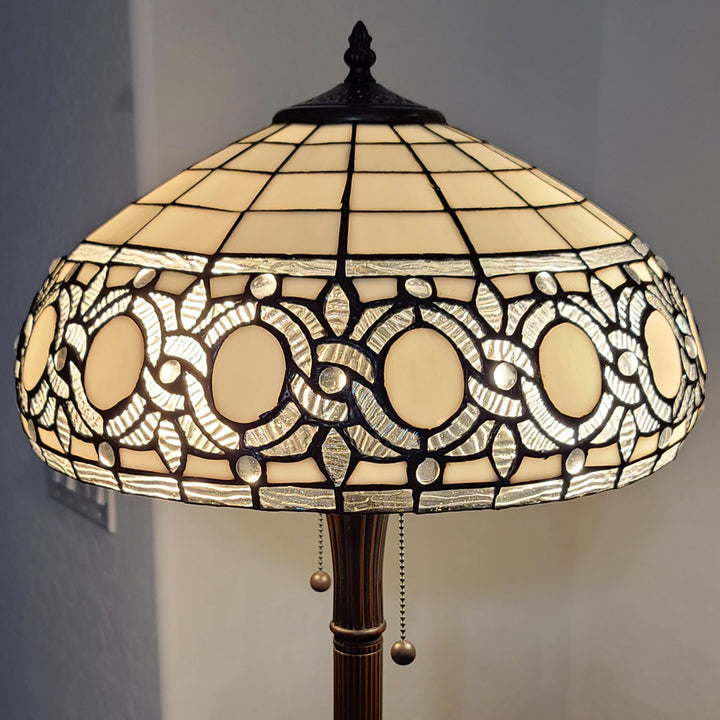 Tiffany 63" Reading Floor Lamp Amora Lighting