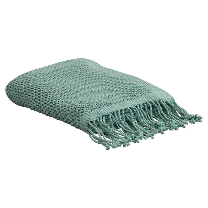 Duien Cotton Throw Birch Lane™ Color: Teal