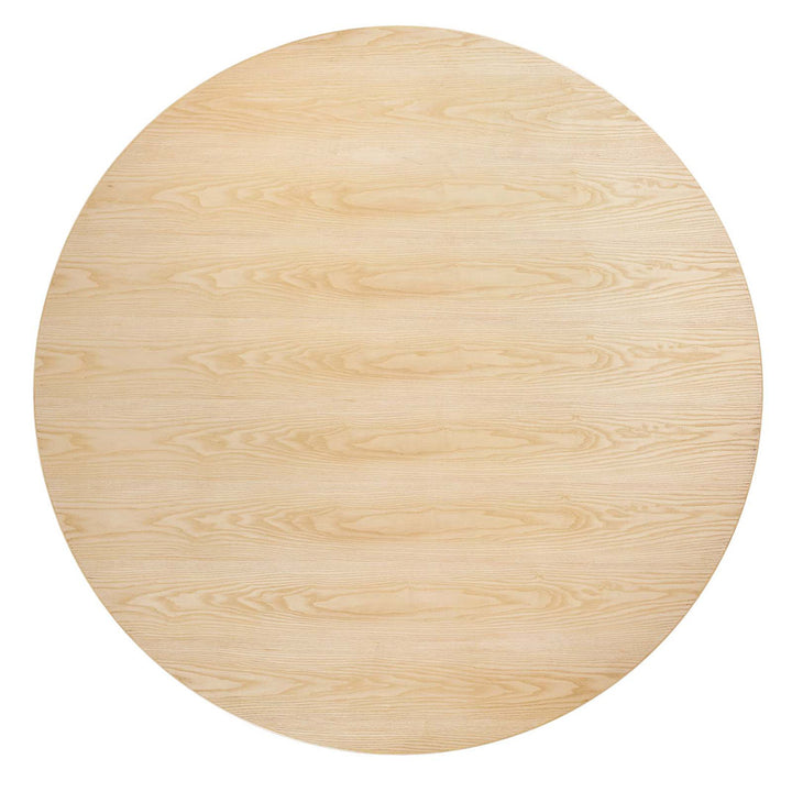 Silver Orchid Fein Oval Dining Table Wade Logan® Base Color: White, Top Color: Natural Size: 60" W x 60" L