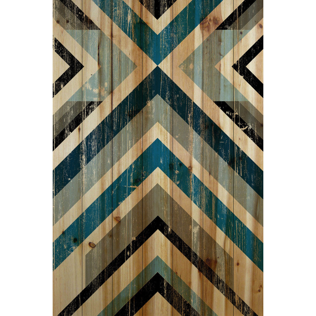 Climbing Vees - Print on Wood Wrought Studio™ Size: 18" H x 12" W x 1.5" D