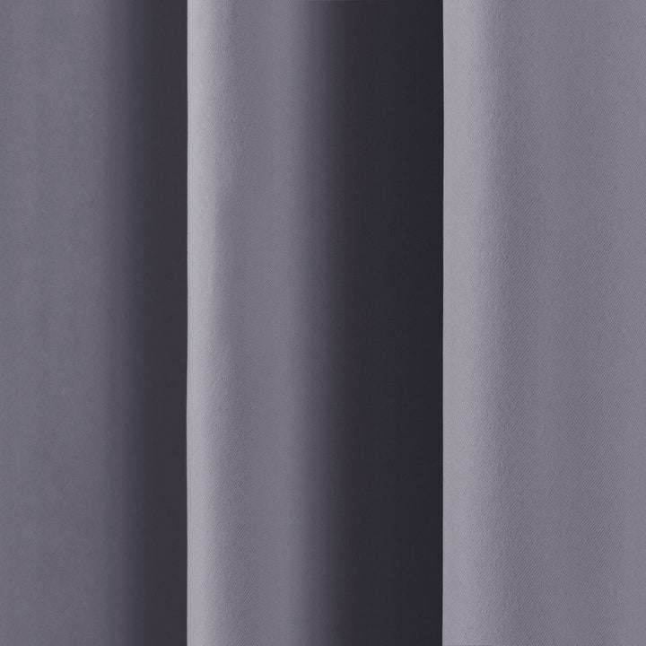 Bantam Solid Blackout Thermal Rod Pocket Curtain Panels (Set of 2) Ebern Designs Curtain Color: Gray Size per Panel: 52" W x 120" L