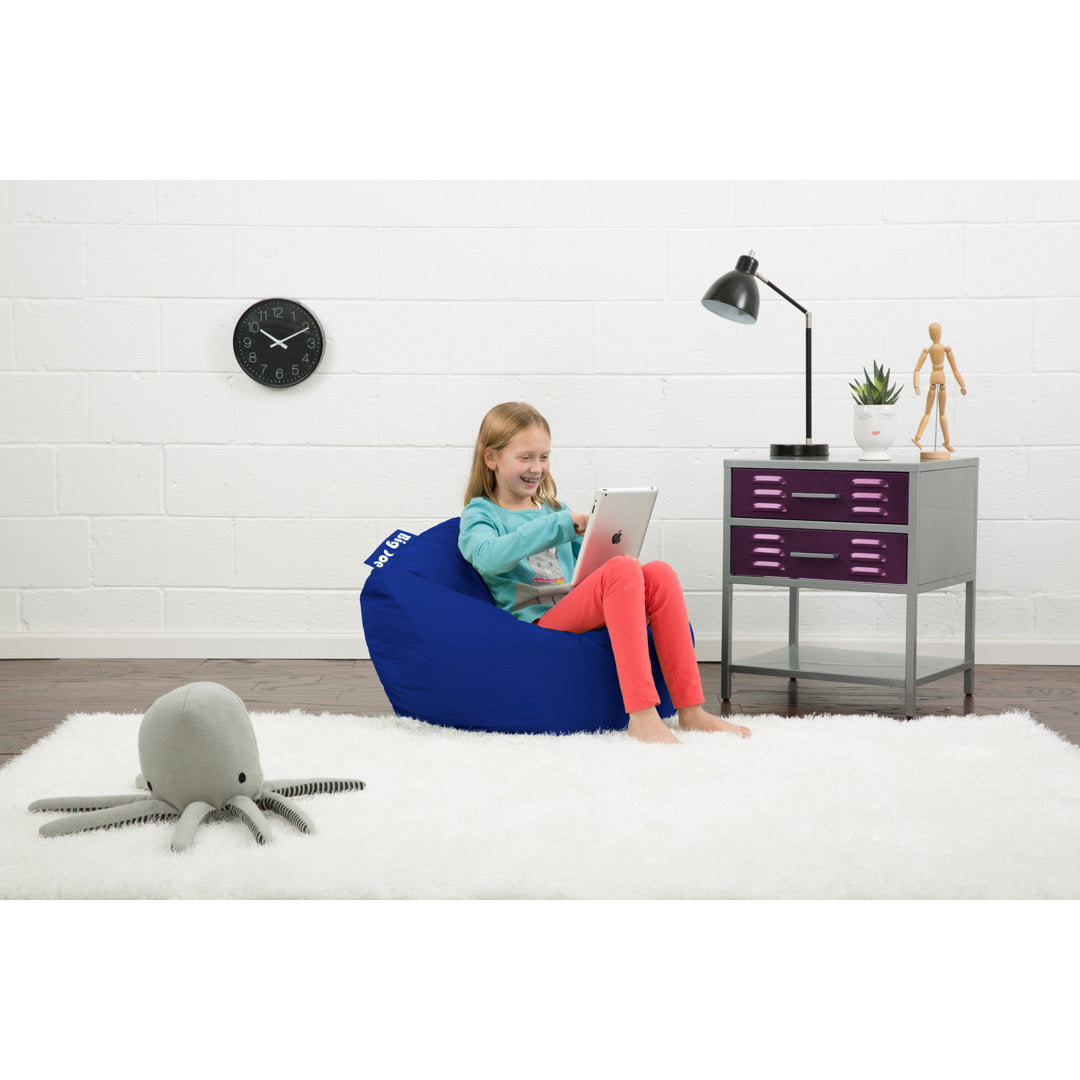 Big Joe Classic Bean Bag Chair Big Joe Size: 16"H x 27.5"W x 27.5"D Fabric: Sapphire Polyester Blend