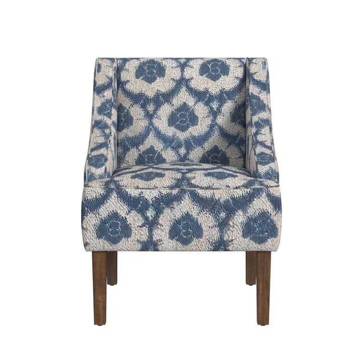 Adona Accent Chair Mistana™ Fabric: Blue Ikat Print 100% Polyester