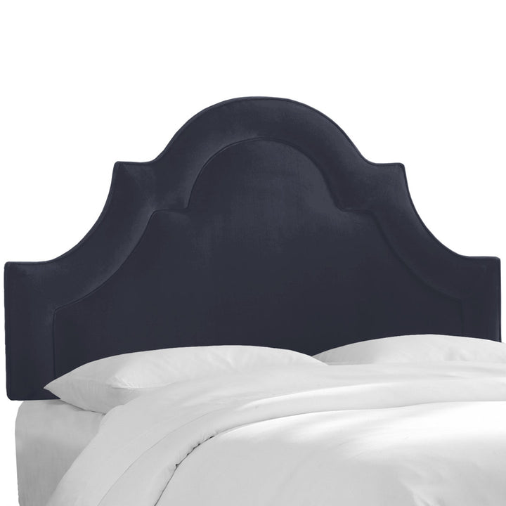 McAfee Velvet Upholstered Panel Headboard Kelly Clarkson Home Size: Queen Upholstery: Classic Ink Performance Velvet