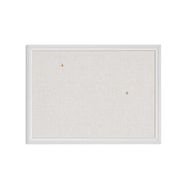 Linen White Décor Frame Wall Mounted Bulletin Board, 23" x 17" U Brands
