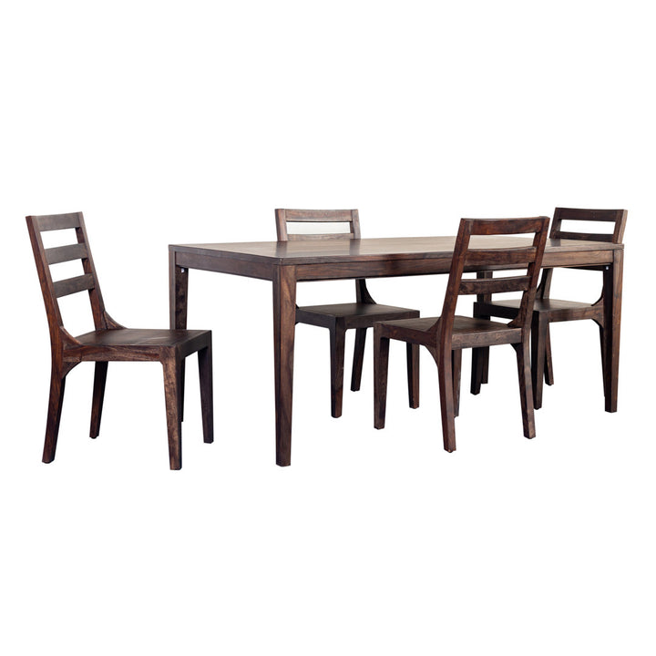 Mariann Sheesham Solid Wood Dining Table Loon Peak® Color: Dark Natural