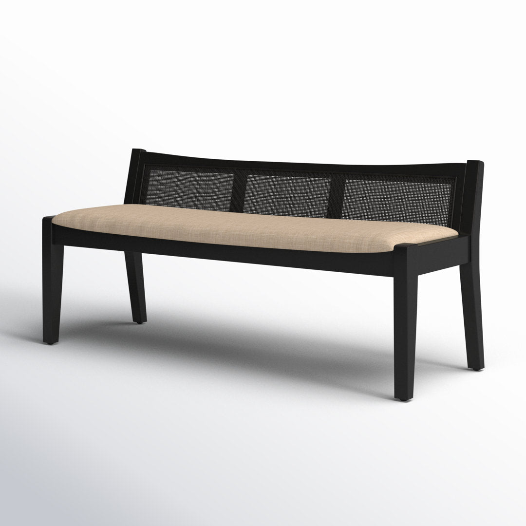 Donner Cane Back Cushioned Bench Joss & Main