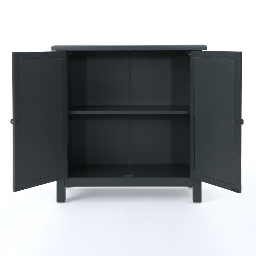 Antrim 2 Door Accent Cabinet Brayden Studio® Color: Charcoal Gray