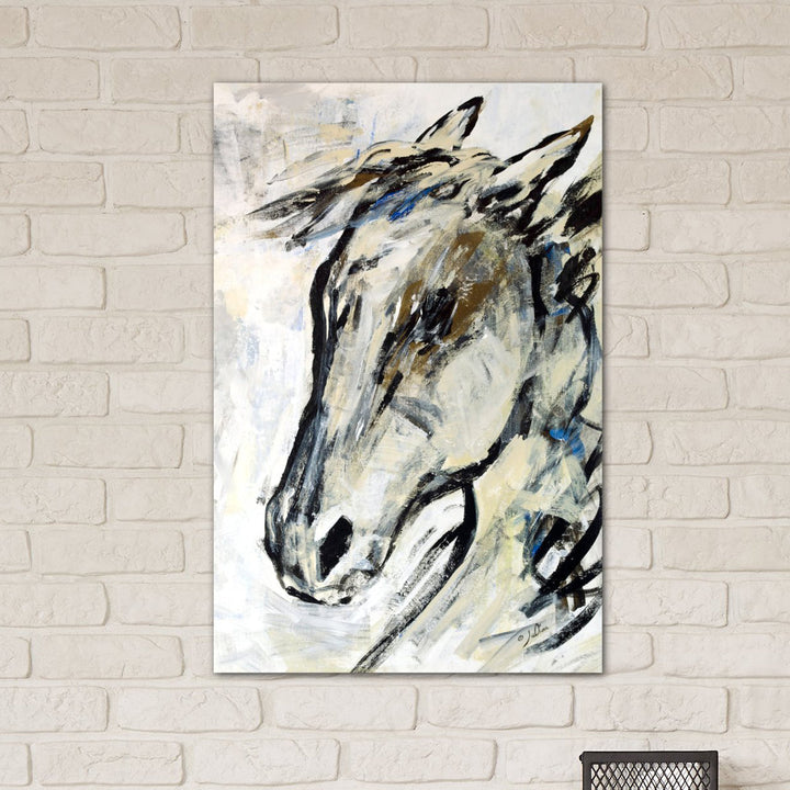 Picasso's Horse II' Painting Print on Wrapped Canvas East Urban Home Mat Color: No Mat Size: 40" H x 26" W x 1.5" D Format: Wrapped Canvas