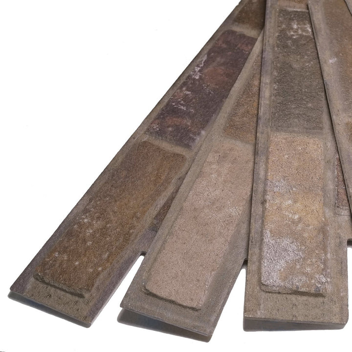 Brick 5.75" x 45" Peel and Stick Wall Paneling Ninth & Vine Color: Brownstone