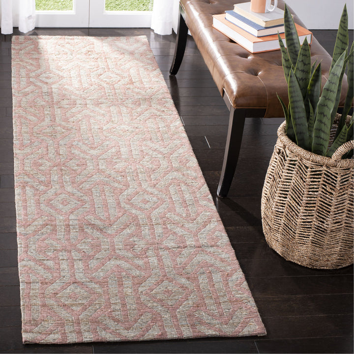 Laumer Hand Woven 80% Jute, 20% Cotton Geometric Rug Mercer41