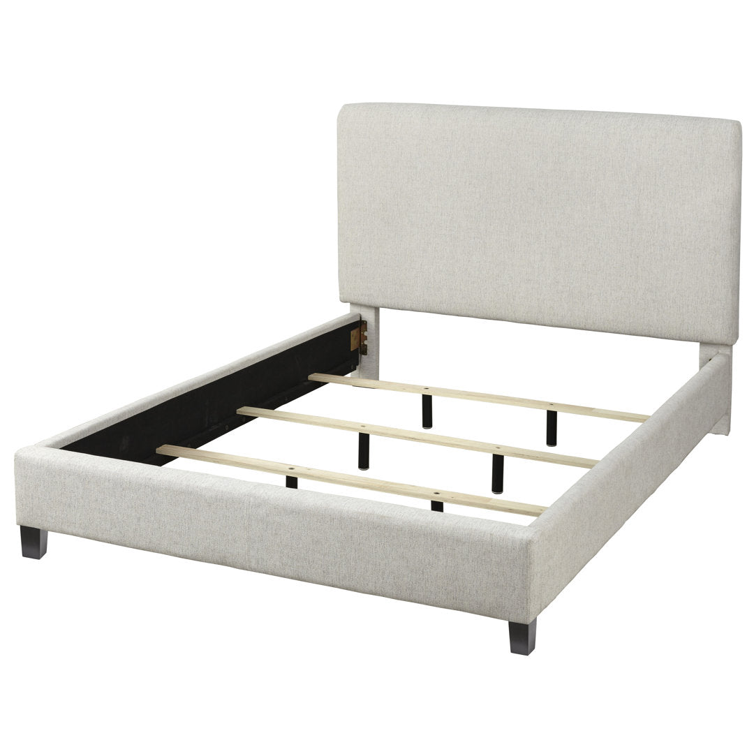 Magaw Queen Upholstered Low Profile Standard Bed Three Posts™ Color: Cream