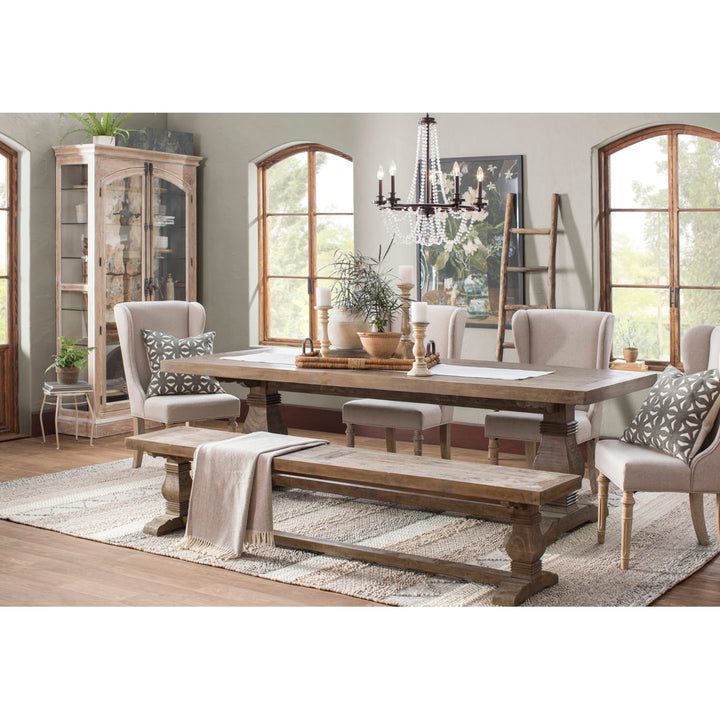 Kinston 94" Solid Wood Dining Table Birch Lane™ Color: Distressed Brown