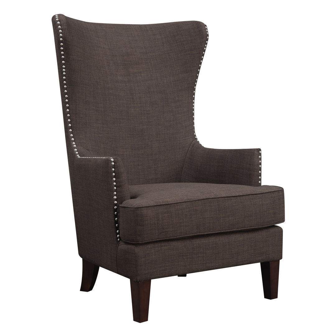 Kemariya 31" Wide Polyester Wingback Chair Red Barrel Studio® Fabric: Chocolate