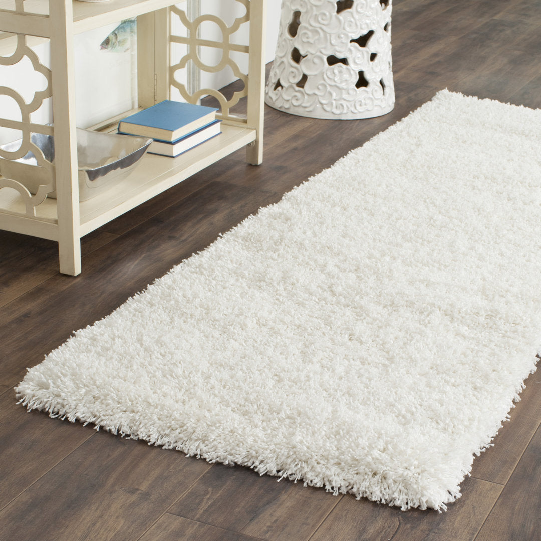 Assar White Area Rug Wade Logan® Rug Size: Square 9'