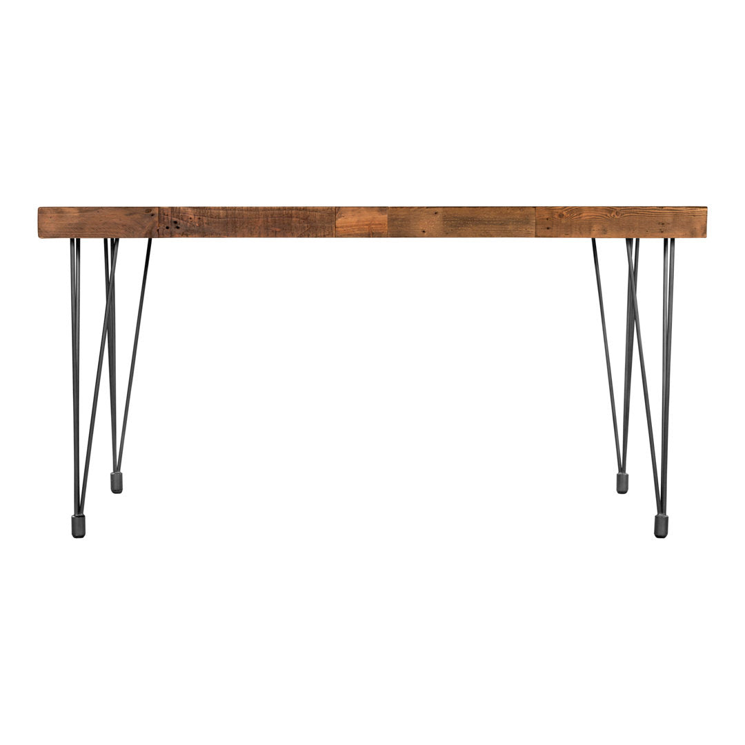 Libra Solid Wood Dining Table Birch Lane™ Table Top Color: Rustic Brown