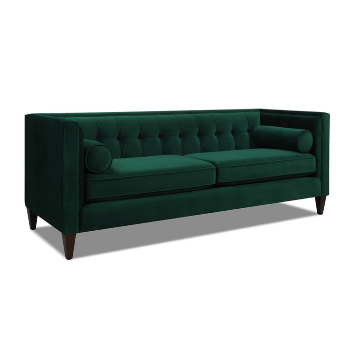 Allia 84" Tuxedo Arm Sofa Langley Street® Upholstery Color: Evergreen Velvet