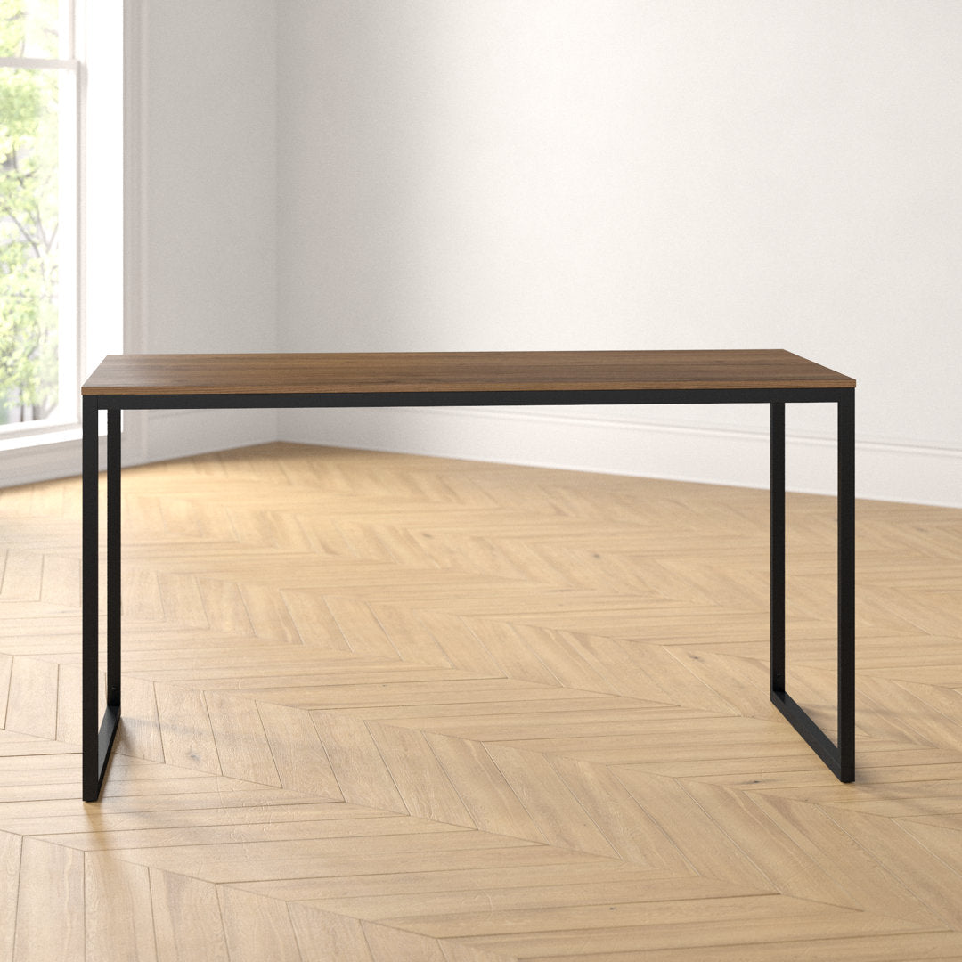 Chelmsford 55" Dining Table Wrought Studio™ Color: Rich Brown/Black