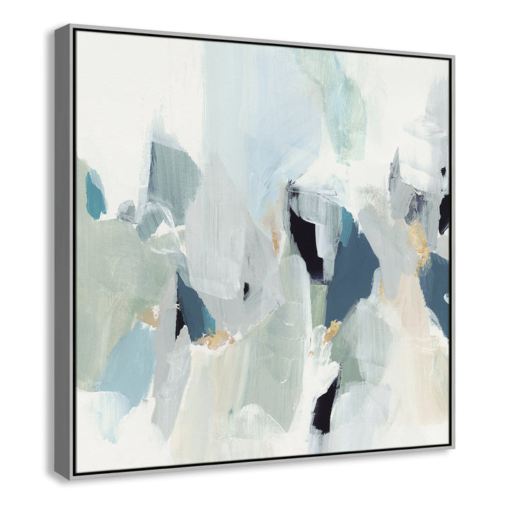 Little Talks II by Isabelle Z - Picture Frame Print on Canvas Casa Fine Arts Size: 41.5" H x 41.5" W x 2" D Format: Silver Floater Framed Canvas