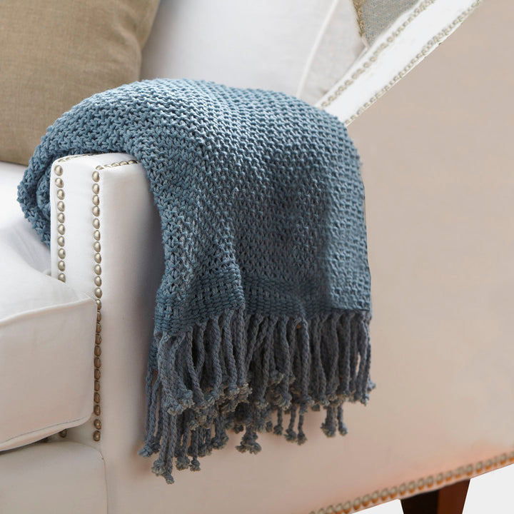 Duien Cotton Throw Birch Lane™ Color: Slate