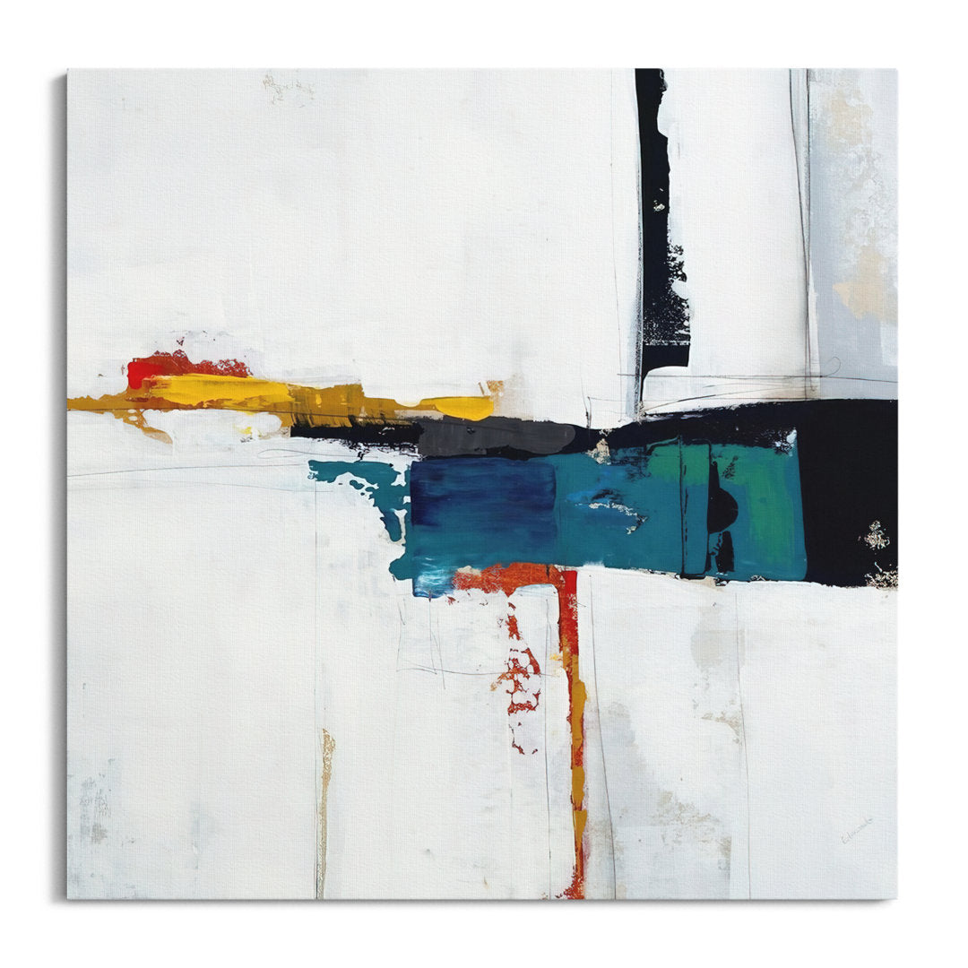 Seconds of Circumstance II by Sydney Edmunds - Painting Print on Canvas Mercury Row® Size: 48" H x 48" W Format: Wrapped Canvas