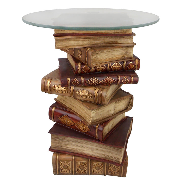 Montegue Stacked Books Glass Figurine Table World Menagerie