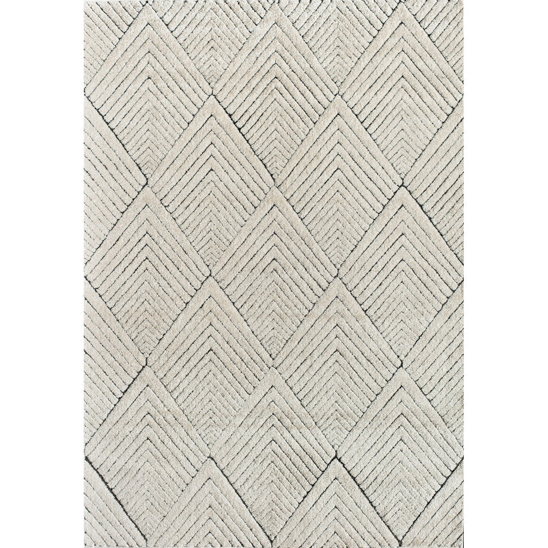 Cadence Contemporary Alabaster Area Rug CosmoLiving by Cosmopolitan Rug Size: Rectangle 9' x 12'