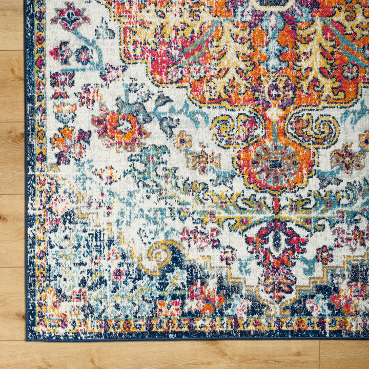 Hillsby Oriental Blue/Orange Area Rug Mistana™ Rug Size: Rectangle 9' x 12'6"