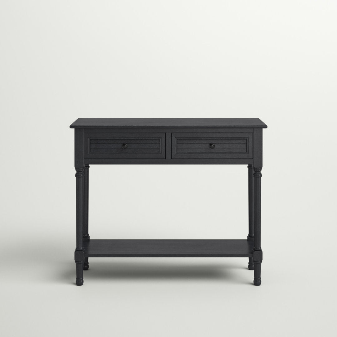 Amondre 36'' Console Table Highland Dunes Color: Black