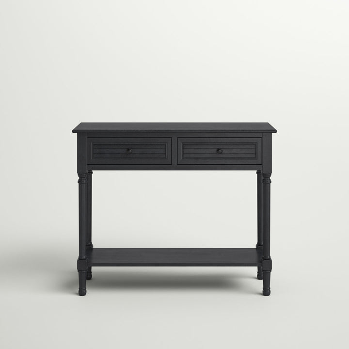 Amondre 36'' Console Table Highland Dunes Color: Black