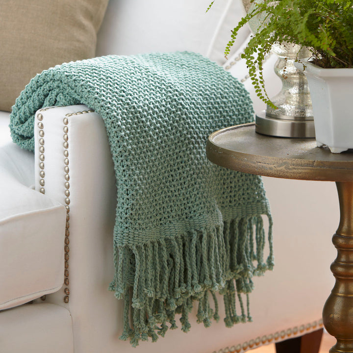 Duien Cotton Throw Birch Lane™ Color: Teal