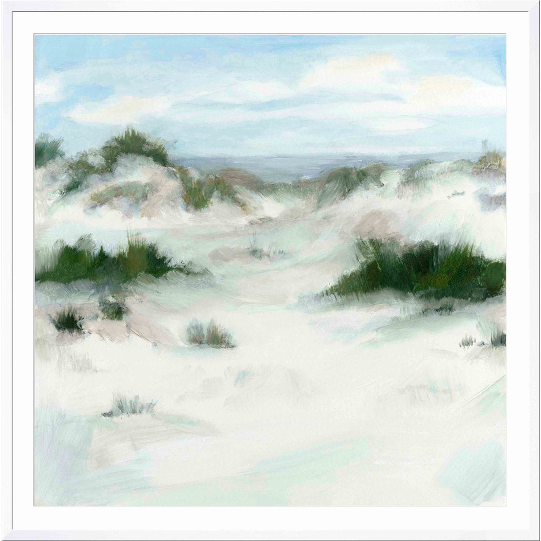 White Sands II by Megan Meagher - Picture Frame Painting Print Beachcrest Home™ Frame Color: Natural Size: 18"H x 12"W