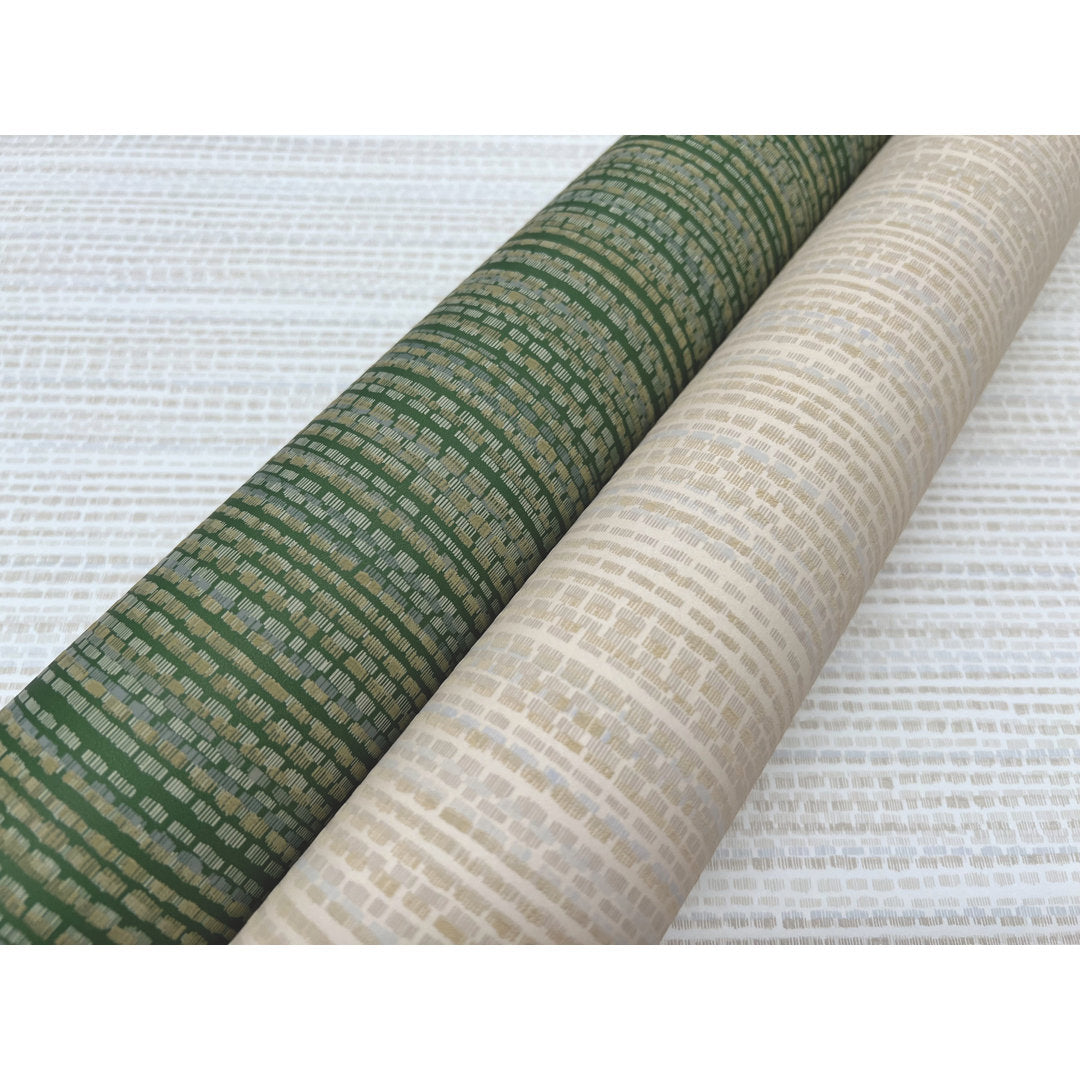 Tick Mark Texture Peel & Stick Wallpaper Erin & Ben Co. Color: Green
