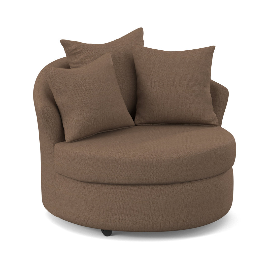 Alsup Barrel Chair Andover Mills™ Fabric: Morris Acorn