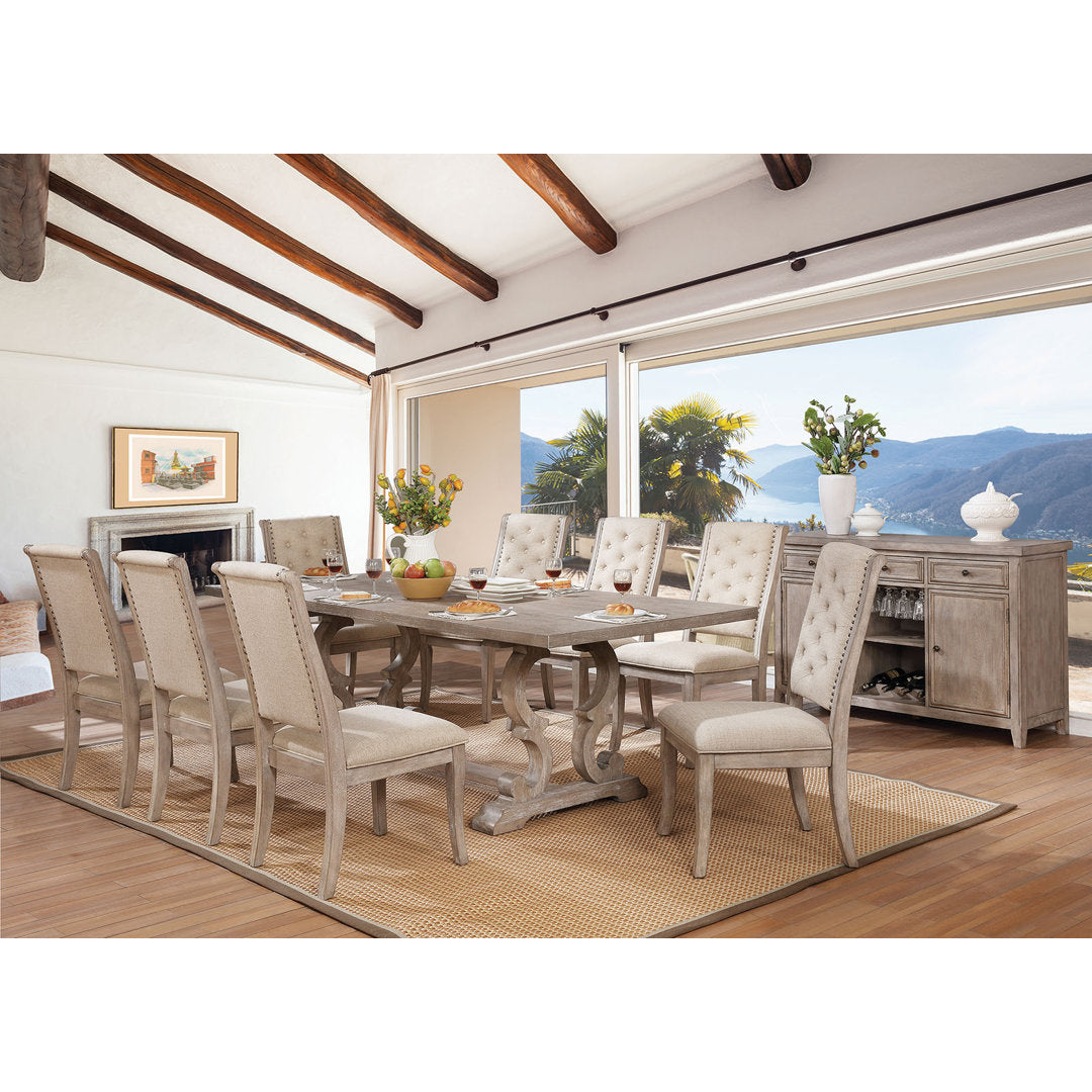 Annora Extendable Trestle Dining Table One Allium Way®