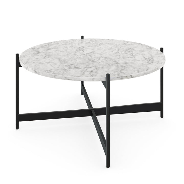 Belynda Cross Legs Coffee Table Wrought Studio™ Color: Black