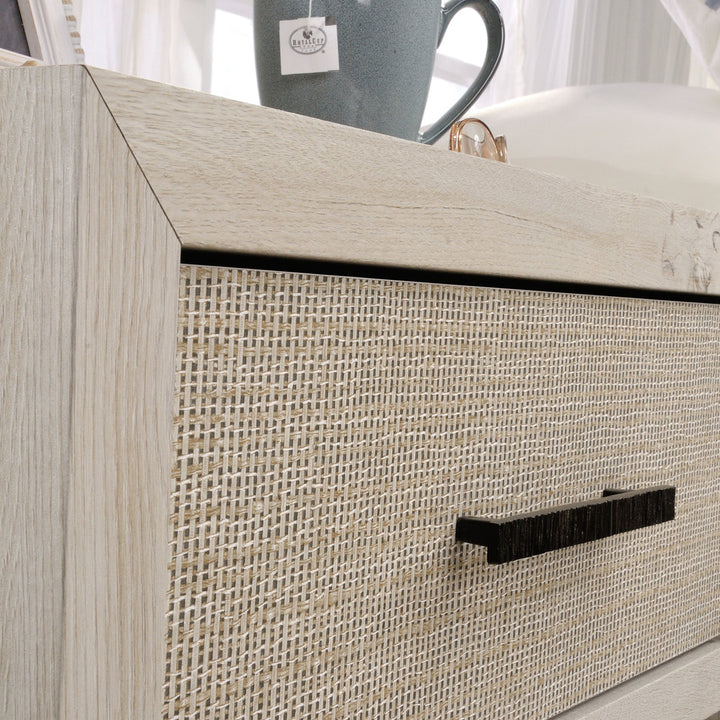 Tisdall 1 - Drawer Nightstand in Chalked Chestnut Rosecliff Heights Color: Chalked Chestnut