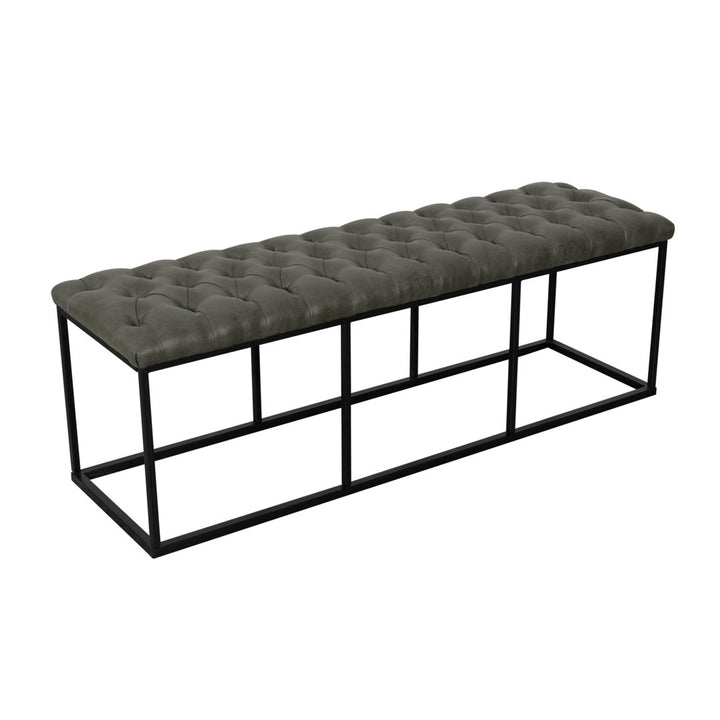Darren Faux Leather Bench Trent Austin Design®