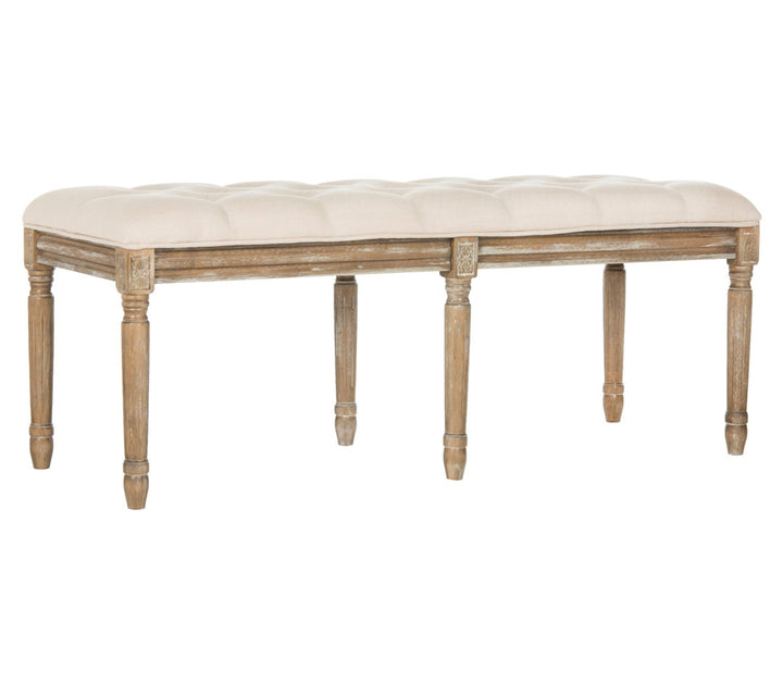Moneta Upholstered Bench Ophelia & Co. Upholstery Color: Beige Linen