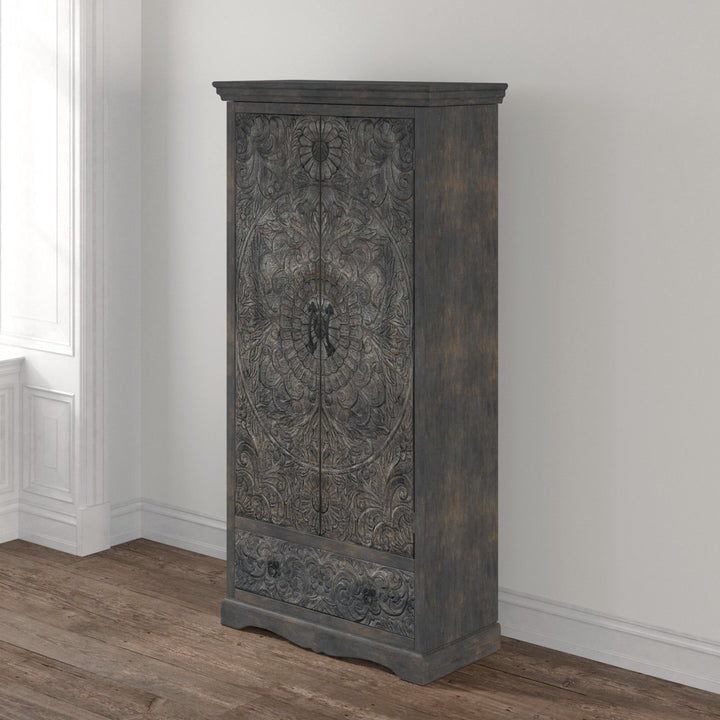 Concerto Armoire Kelly Clarkson Home Color: Light Gray