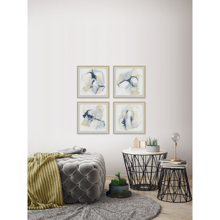 Pastel Sketches - 4 Piece Picture Frame Print Set on Paper Wrought Studio™ Frame Size: 18" H x 18" W