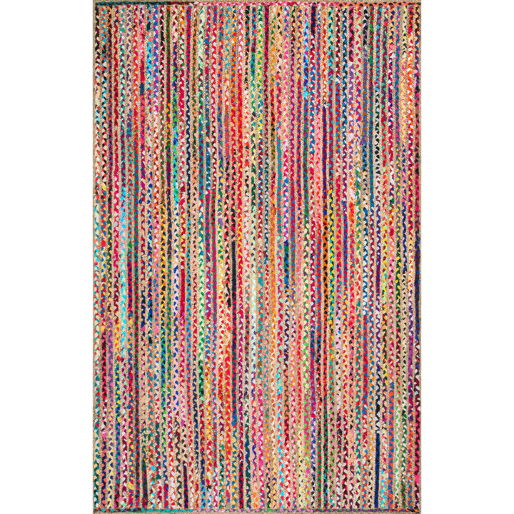 Lovetto Bohemian Handmade Braided Red Rug Bungalow Rose Rug Size: Rectangle 5' x 8'