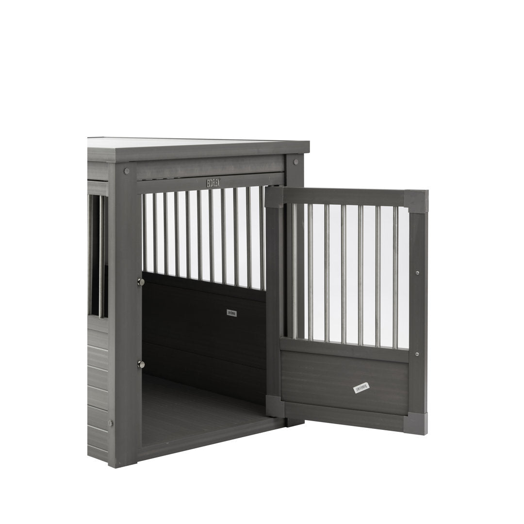 Southwick ECOFLEX® Furniture-Style Dog Crate – End Table Design Archie & Oscar™ Color: Gray Size: Large (28" H x 24" W x 35.4" D)