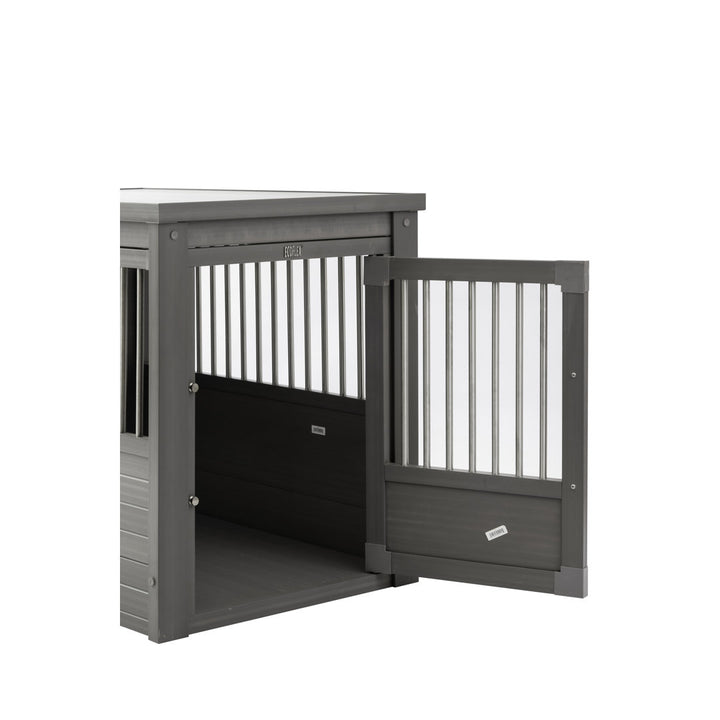 Southwick ECOFLEX® Furniture-Style Dog Crate – End Table Design Archie & Oscar™ Color: Gray Size: Large (28" H x 24" W x 35.4" D)