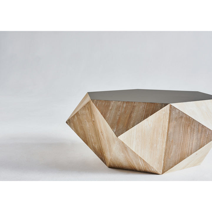 Raymundo Solid Wood Pedestal Coffee Table George Oliver