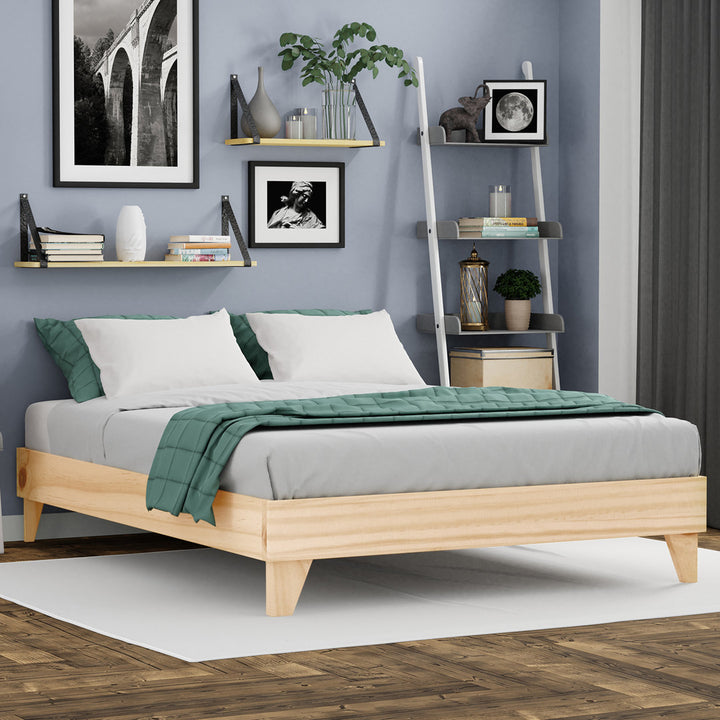 Dedrie Solid Wood Platform Bed George Oliver Color: Natural Size: Queen